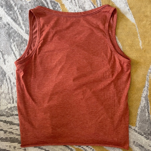 Red/Orange Cropped Tank Top- Rouge! - Picture 3 of 3